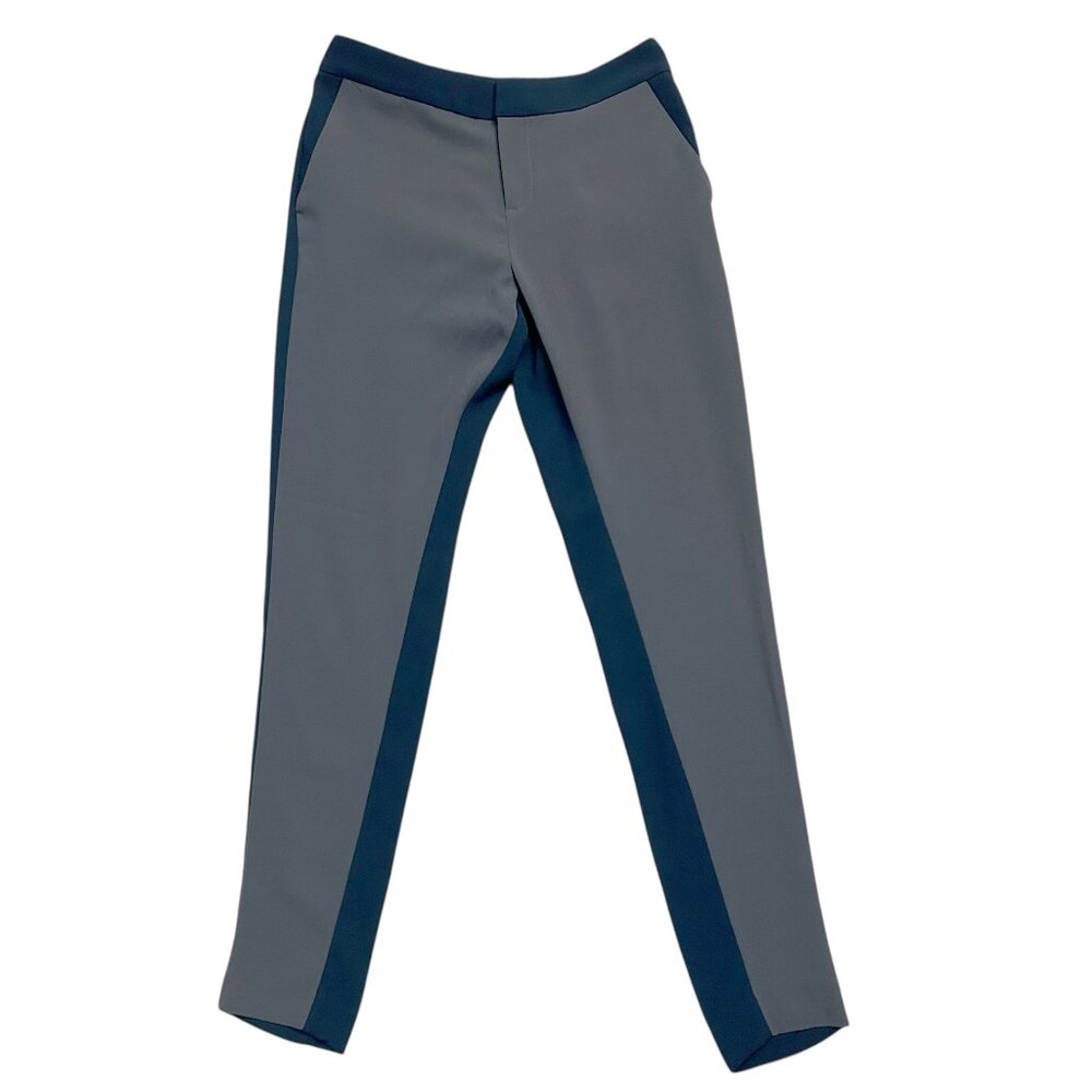 Banana Republic Women's Size 2 Colorblock Soft Slim Pants Navy Gray Combo NWT